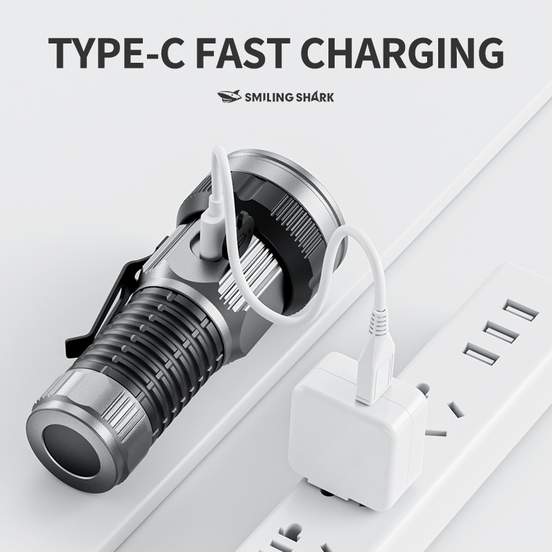 Small LED Flashlight USB C Rec - Edc Day Carry avaliação e preço
