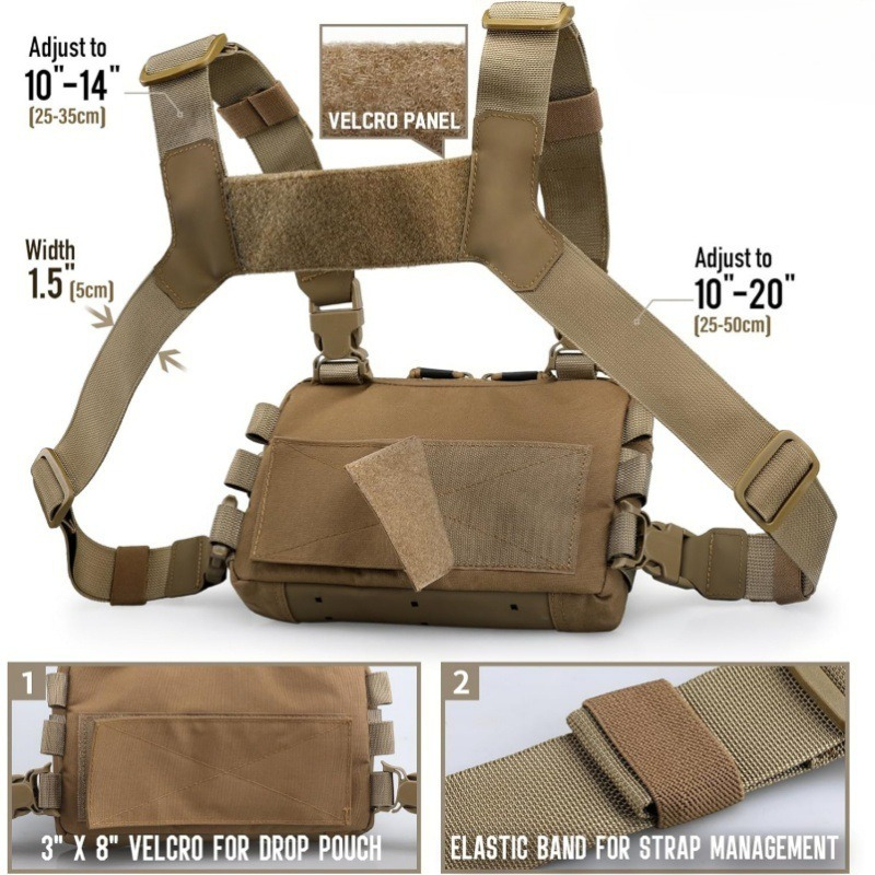 Strap Fishing Vest Tactical Ch - Edc Carry Backpack avaliação e preço