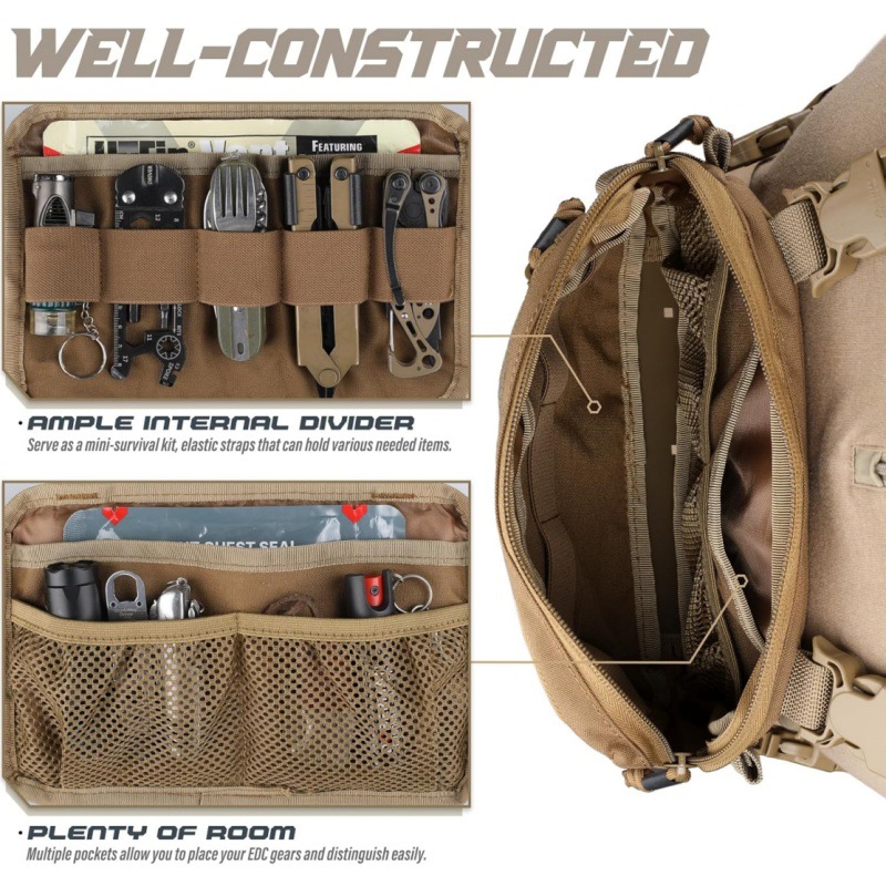 Strap Fishing Vest Tactical Ch - Edc Carry Backpack avaliação e preço
