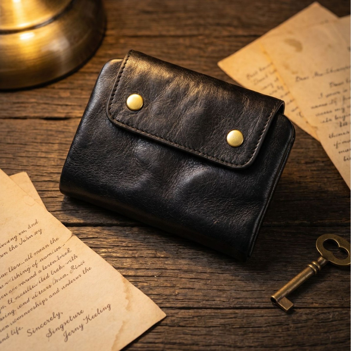 Vintage Full-Grain Leather Sna - Edc Concealed Carry avaliação e preço