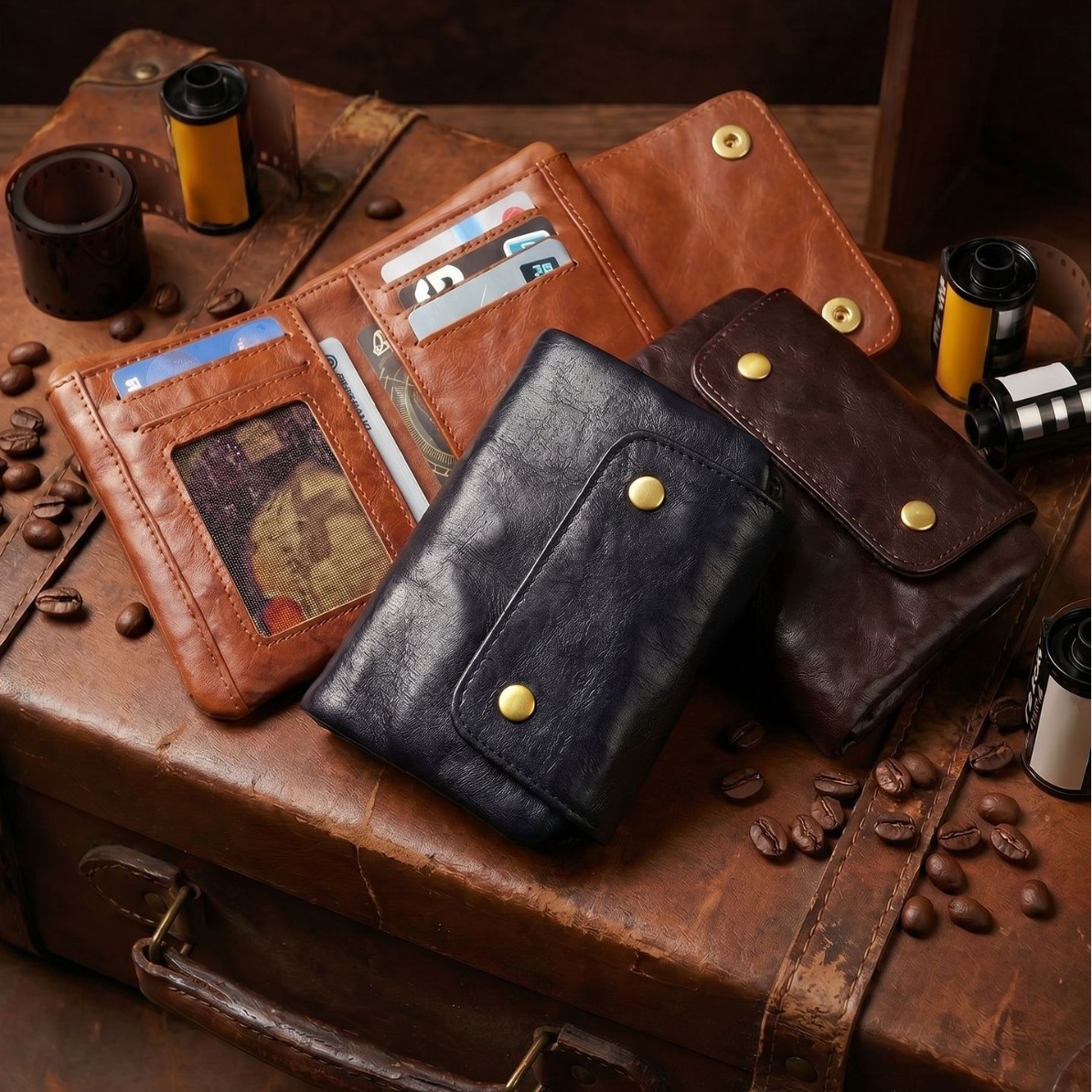 Vintage Full-Grain Leather Sna - Edc Concealed Carry avaliação e preço