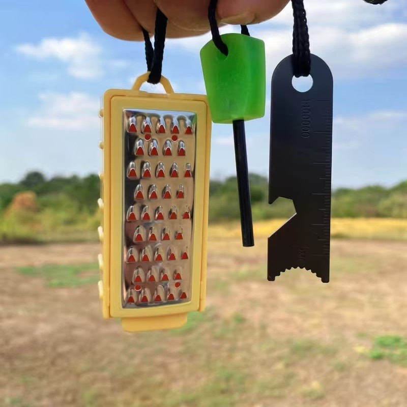 Portable Outdoor Emergency Tin - Ferro Rod Striker avaliação e preço