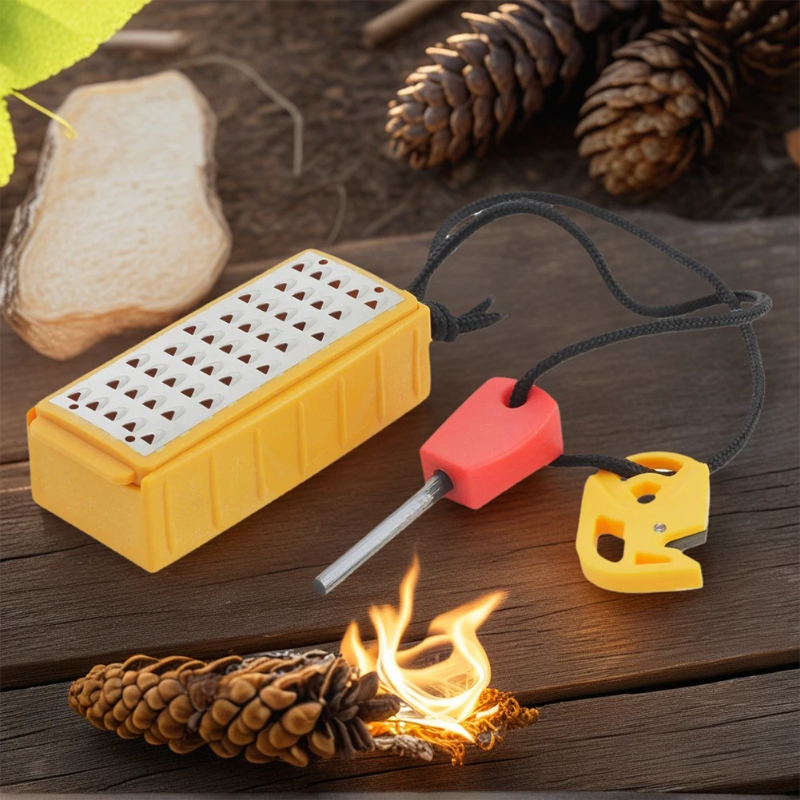 Portable Outdoor Emergency Tin - Ferro Rod Striker avaliação e preço