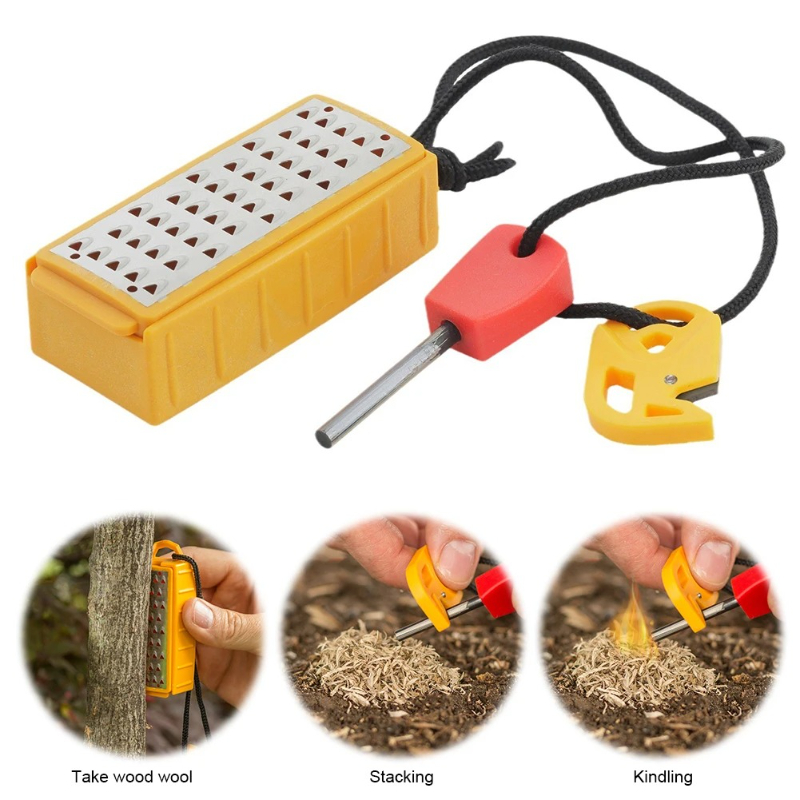 Portable Outdoor Emergency Tin - Ferro Rod Striker avaliação e preço
