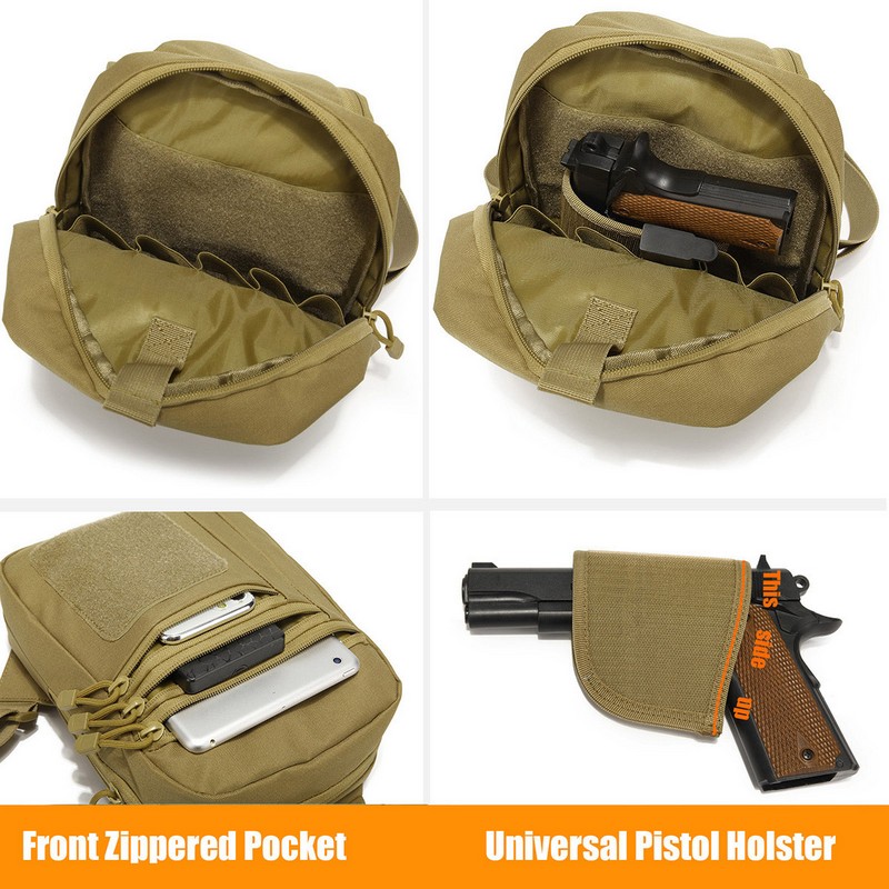 New Tactical Chest Bag Pistol  - Edc Carry Backpack avaliação e preço