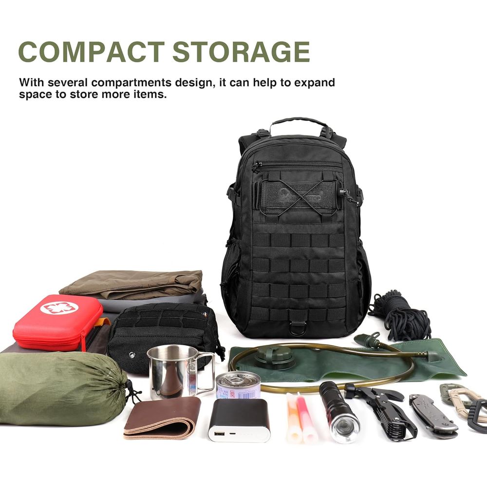 Military-Grade 20L Tactical Ba - Edc Carry Backpack avaliação e preço