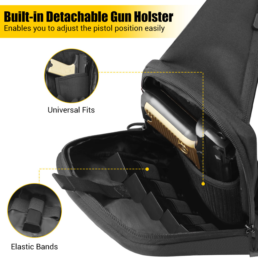 Tactical Pistol Gun Bag Concea - Edc Concealed Carry avaliação e preço