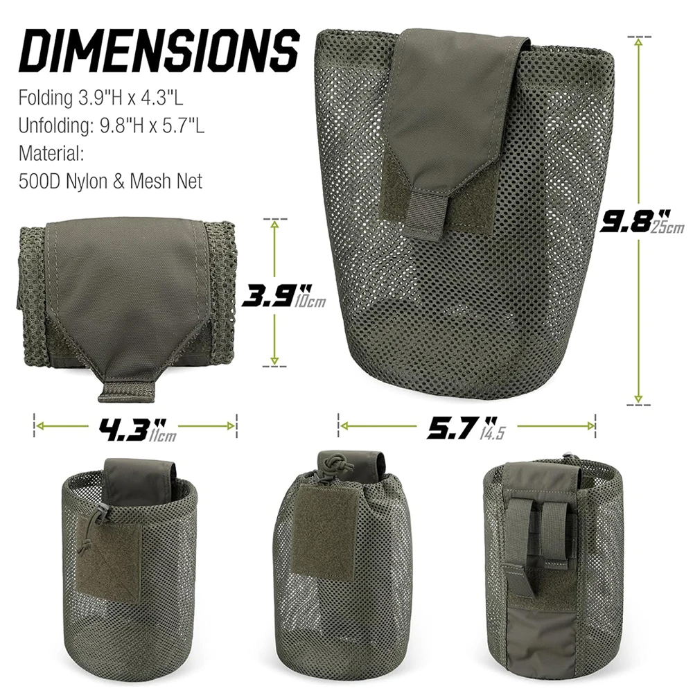 Foldable Molle Dump Drop Pouch - Edc Carry Box avaliação e preço