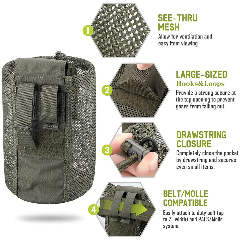 Foldable Molle Dump Drop Pouch - Edc Carry Box avaliação e preço