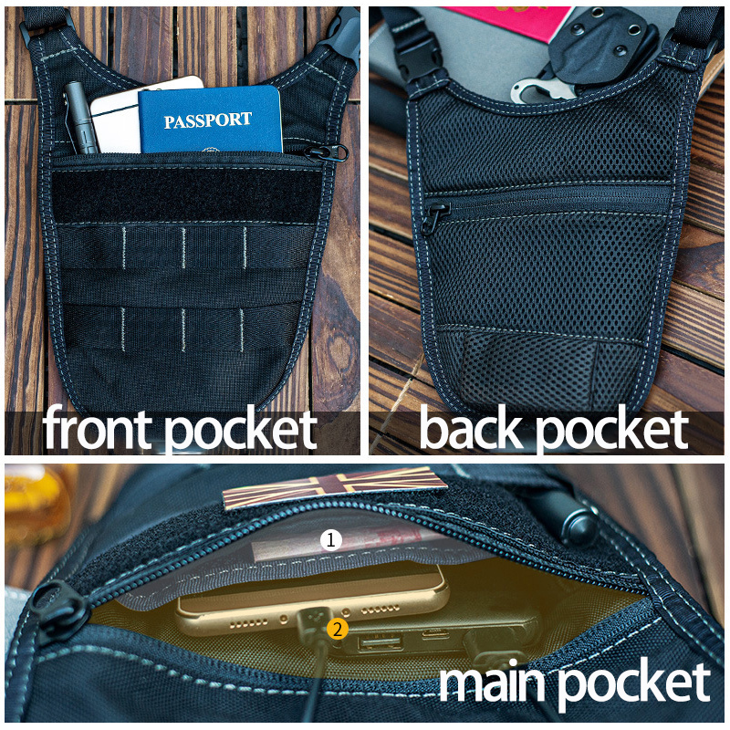 Underarm Tactical Shoulder Bag - Edc Concealed Carry avaliação e preço