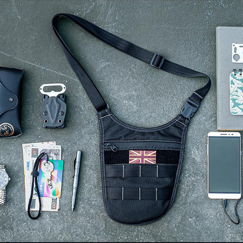Underarm Tactical Shoulder Bag - Edc Concealed Carry avaliação e preço