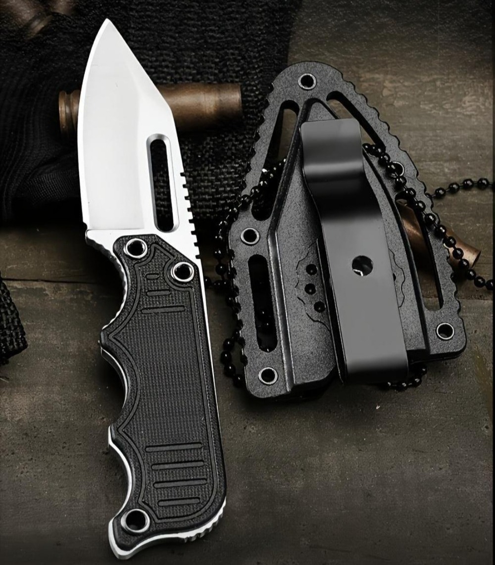 Portable Neck Knife with Kydex - Edc Every Day Carry おもちゃ avaliação e preço
