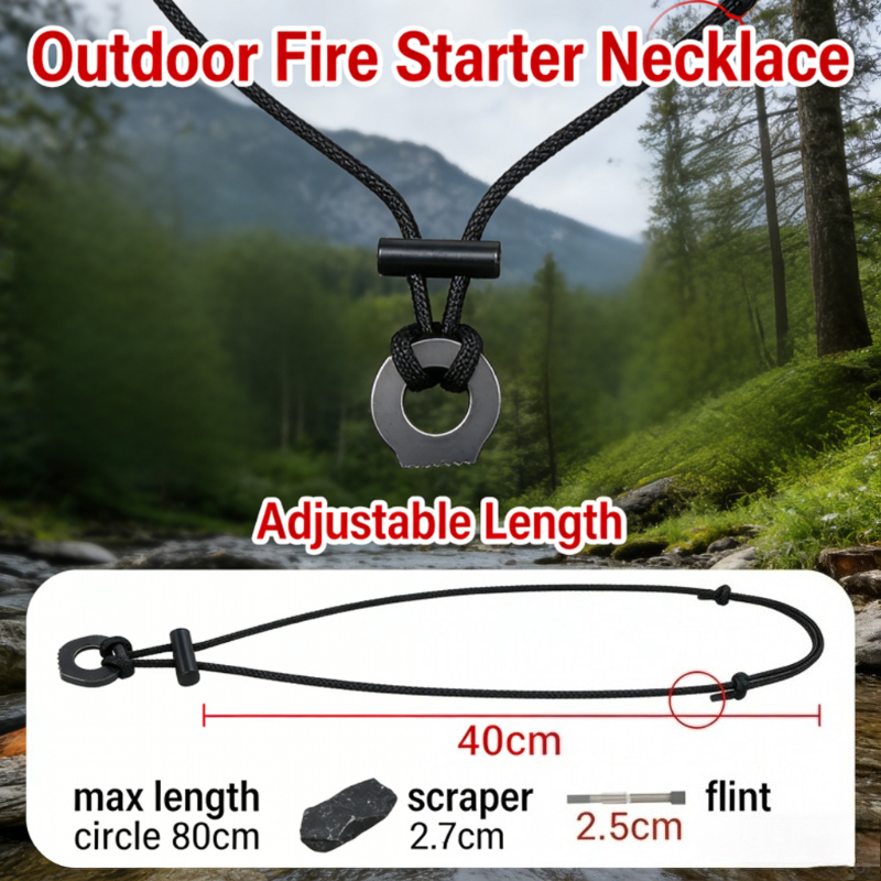 New Portable Paracord Survival - Ferro Rod Striker avaliação e preço