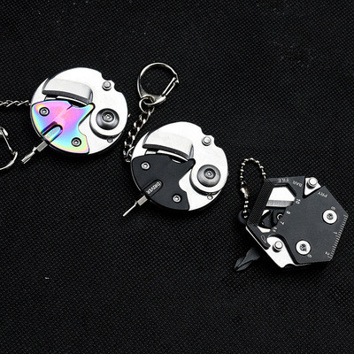 Mini EDC Folding Knife Coin Po - Edc Carry Coins avaliação e preço