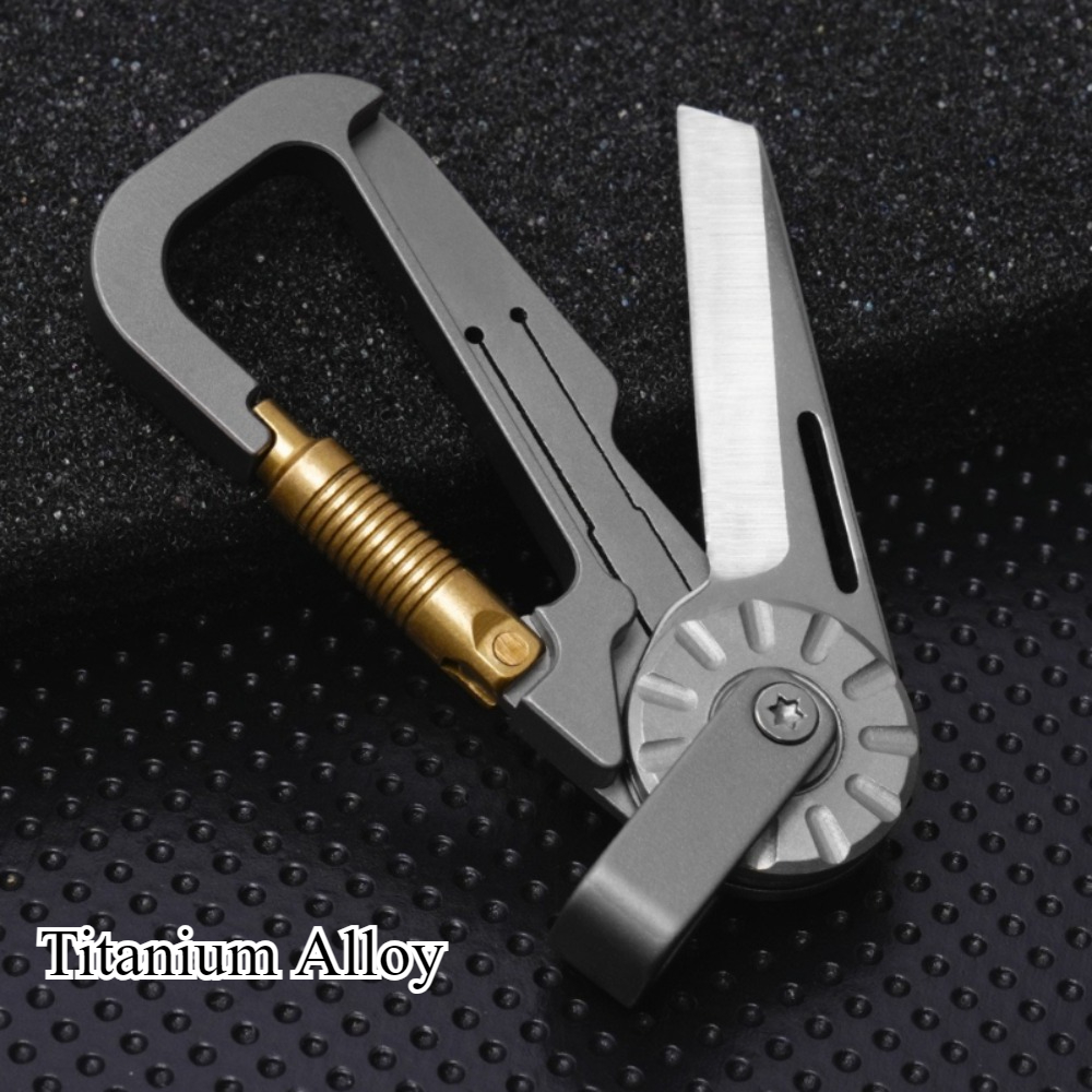 New Mini Titanium Alloy Keycha - Edc Car Carry avaliação e preço