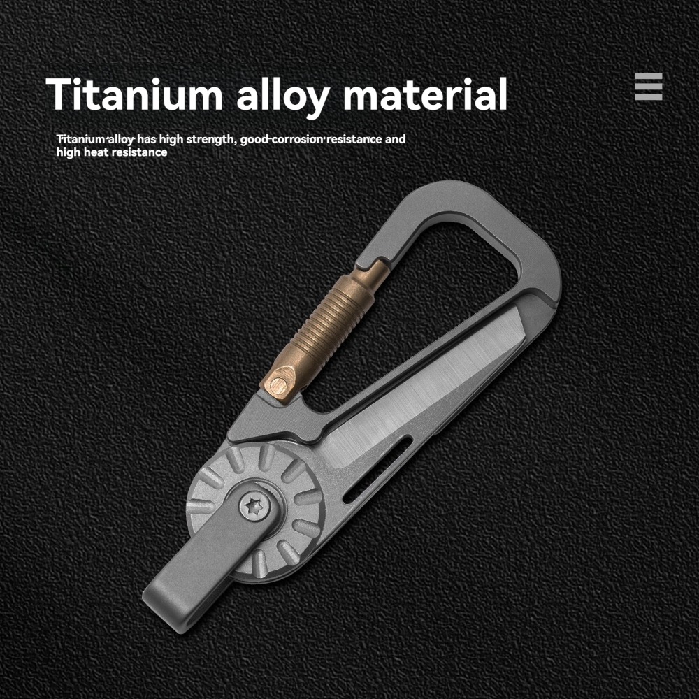 New Mini Titanium Alloy Keycha - Edc Car Carry avaliação e preço