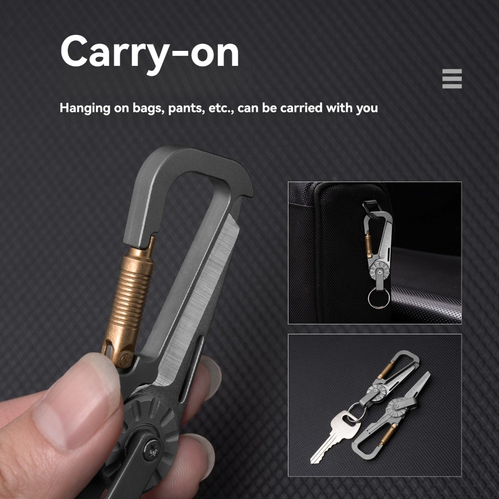 New Mini Titanium Alloy Keycha - Edc Car Carry avaliação e preço