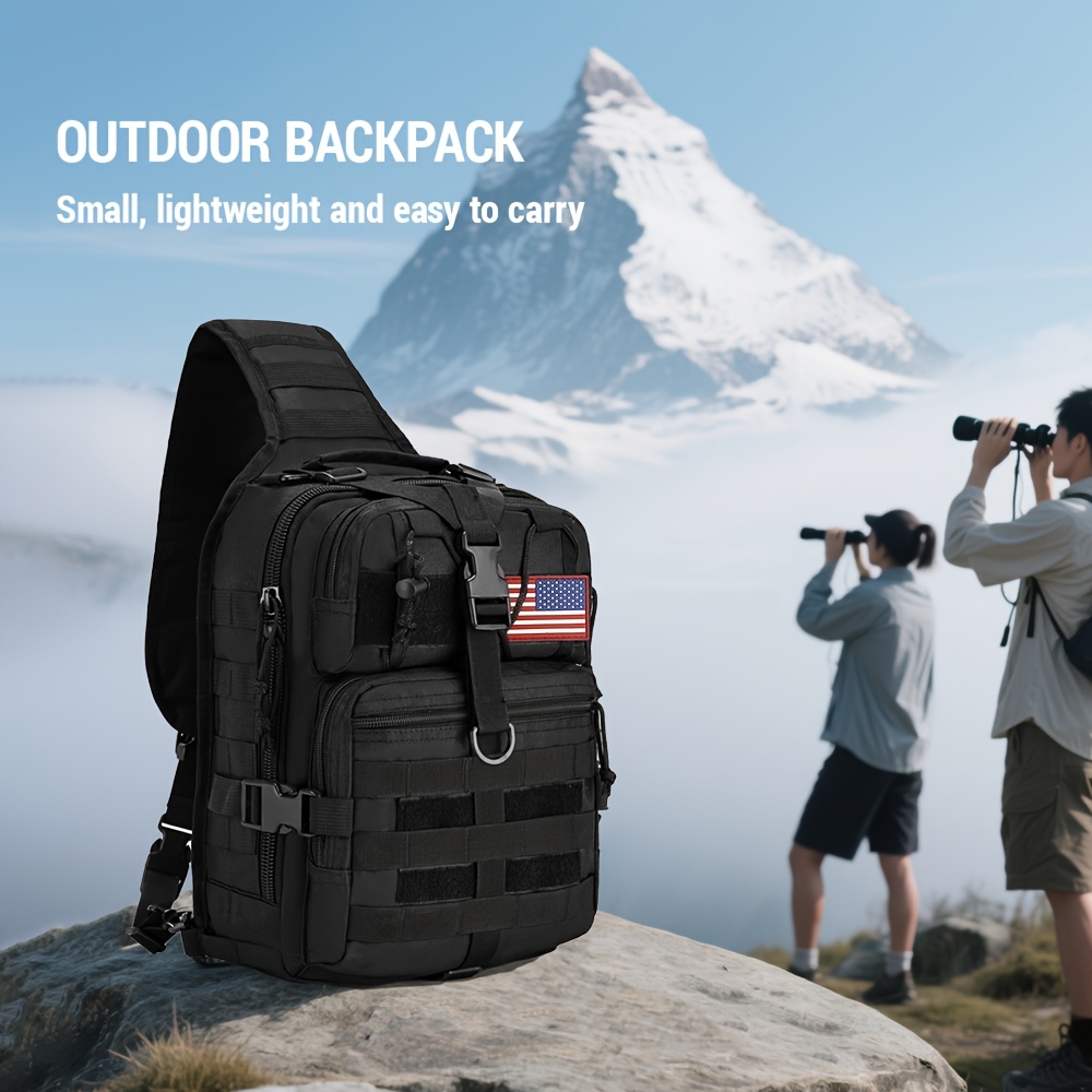 1pc 6.6gal Tactical Sling Back - Edc Carry Backpack avaliação e preço