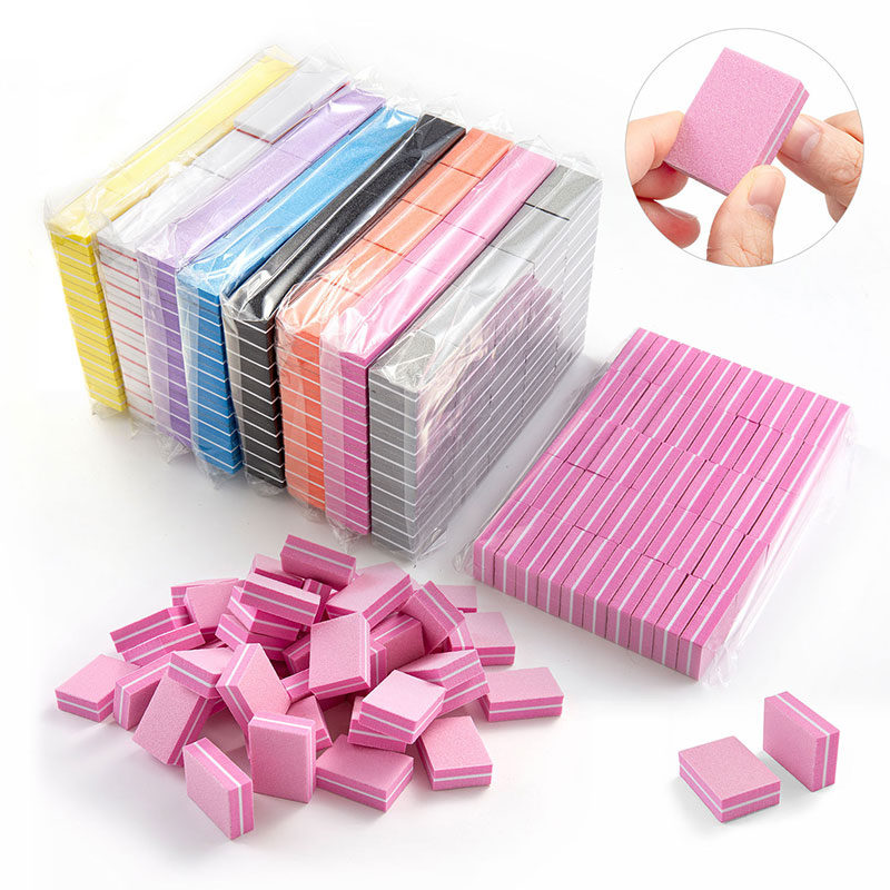 10/50pcs Mini Nails Art Buffer - Nail File Titanium avaliação e preço