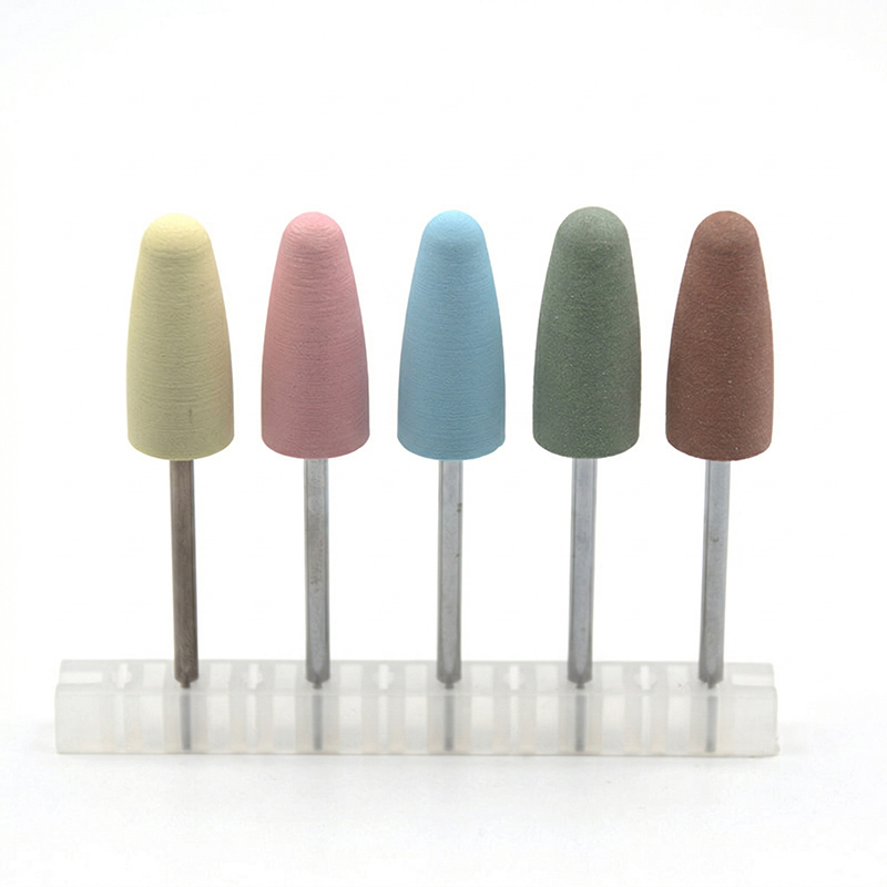 5Pcs/Set Silicone Nail Drill B - Nail File Titanium avaliação e preço