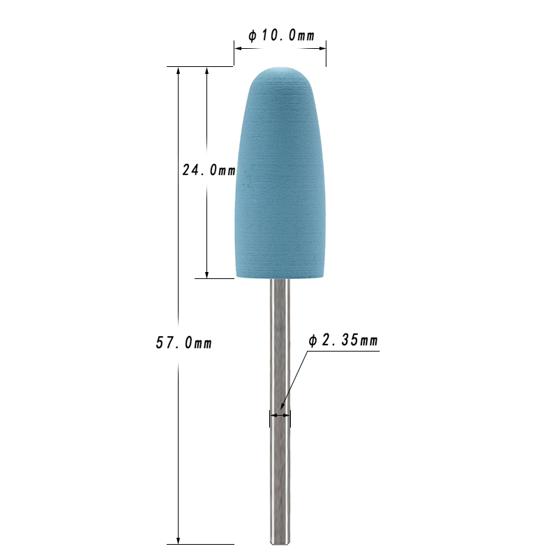 5Pcs/Set Silicone Nail Drill B - Nail File Titanium avaliação e preço