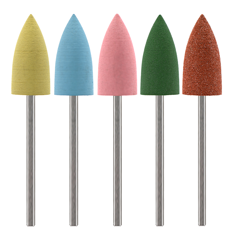 5Pcs/Set Silicone Nail Drill B - Nail File Titanium avaliação e preço