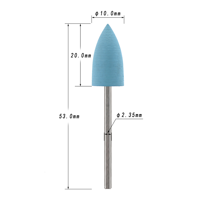 5Pcs/Set Silicone Nail Drill B - Nail File Titanium avaliação e preço