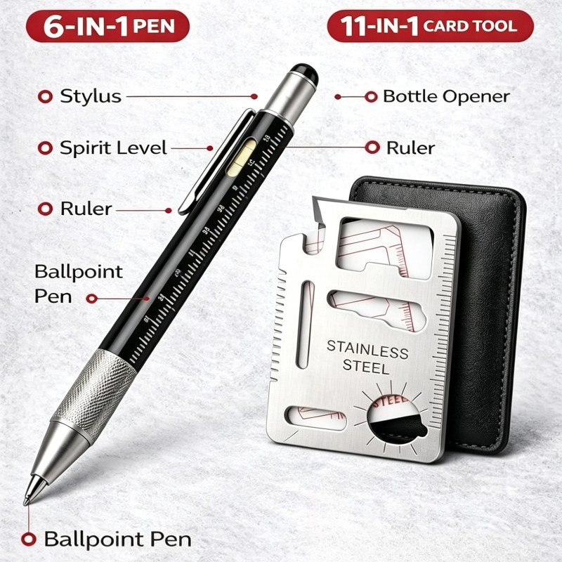Men Gifts 6-in-1 Multitool Pen - Edc Every Day Carry おもちゃ avaliação e preço