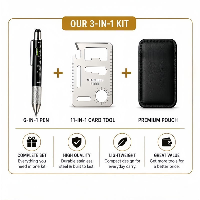 Men Gifts 6-in-1 Multitool Pen - Edc Every Day Carry おもちゃ avaliação e preço