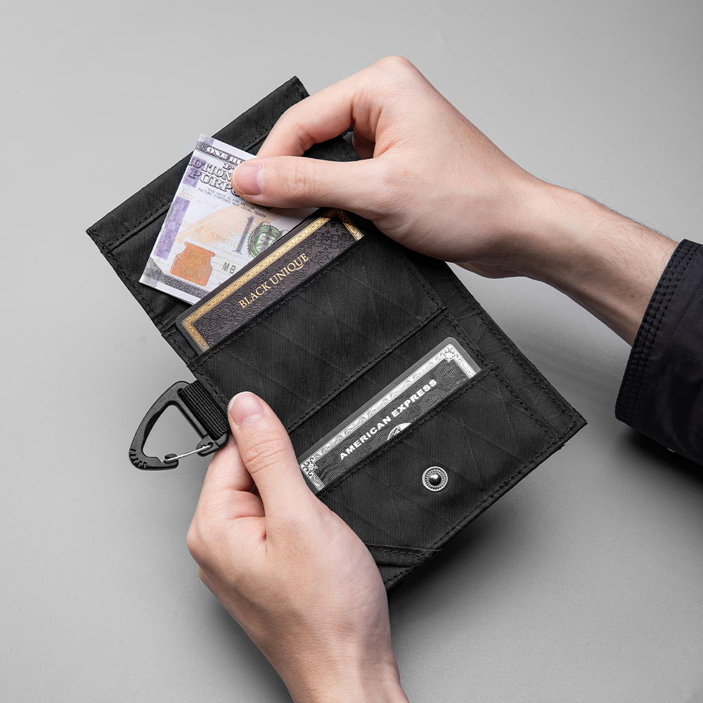 Trifold Wallet with Hook Keych - Edc Concealed Carry avaliação e preço