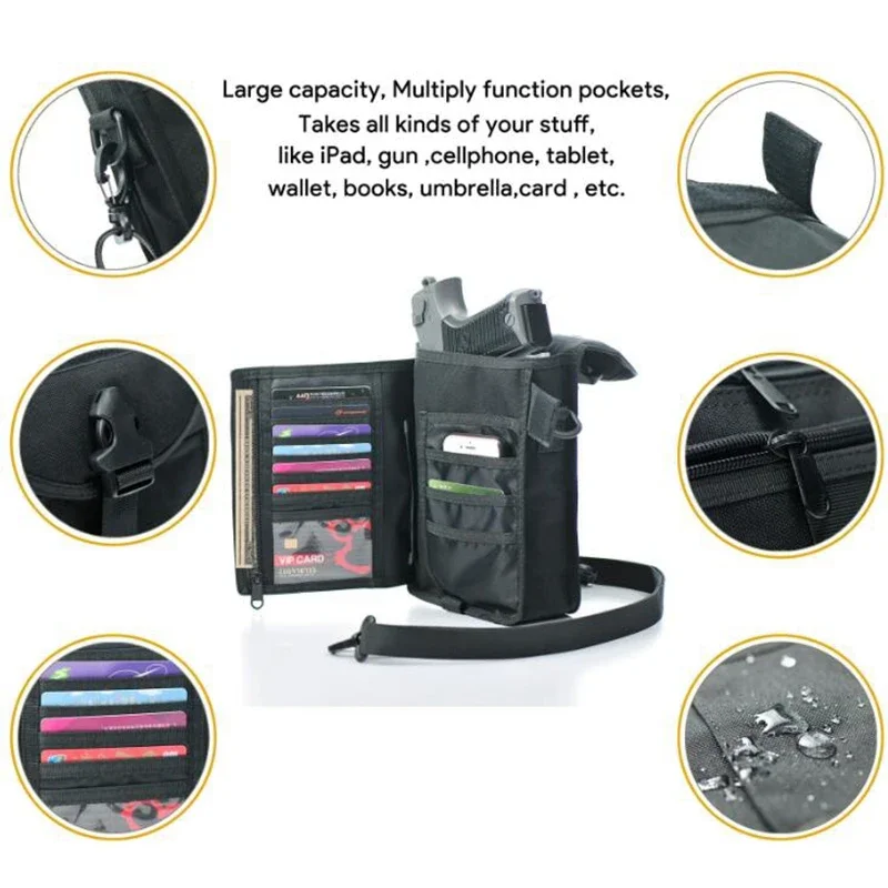 Tactical Men's Shoulder Pistol - Edc Carry Backpack avaliação e preço