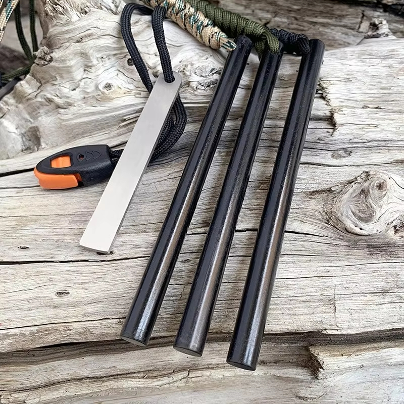 10*150mm Outdoor Flint Magnesi - Ferro Rod Striker avaliação e preço