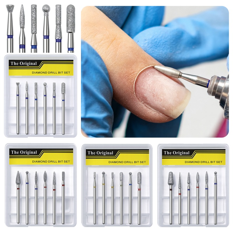 6pcs Different Styles Nail Dri - Nail File Titanium avaliação e preço