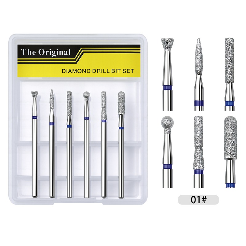 6pcs Different Styles Nail Dri - Nail File Titanium avaliação e preço
