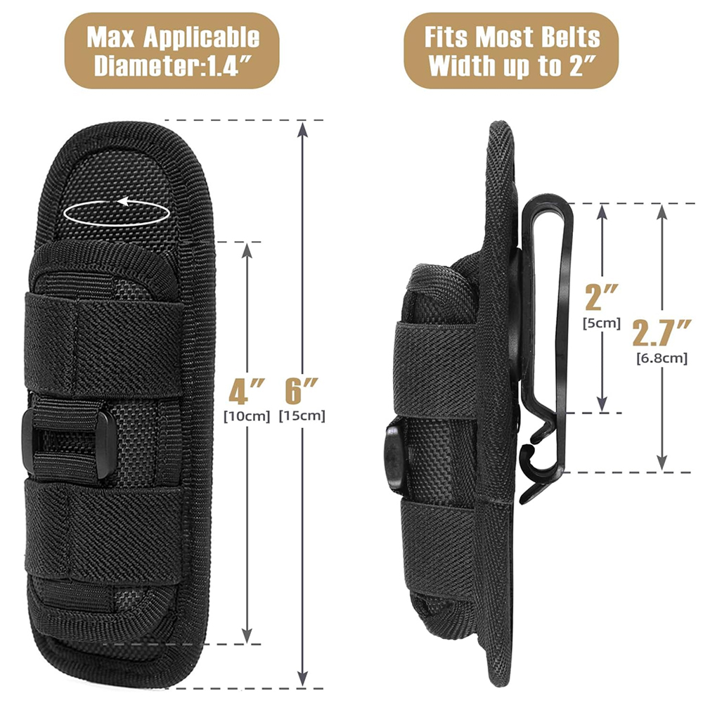 Tactical Flashlight Pouch Hols - Edc Carry Accessories avaliação e preço