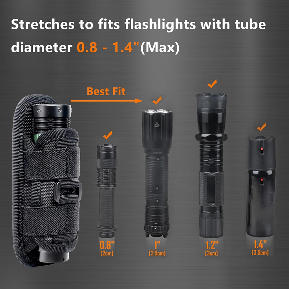 Tactical Flashlight Pouch Hols - Edc Carry Accessories avaliação e preço