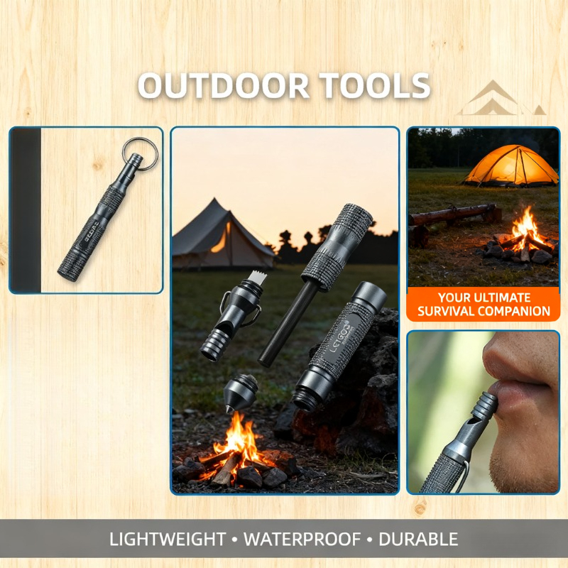 New Waterproof High Decibel Su - Ferro Rod Striker avaliação e preço