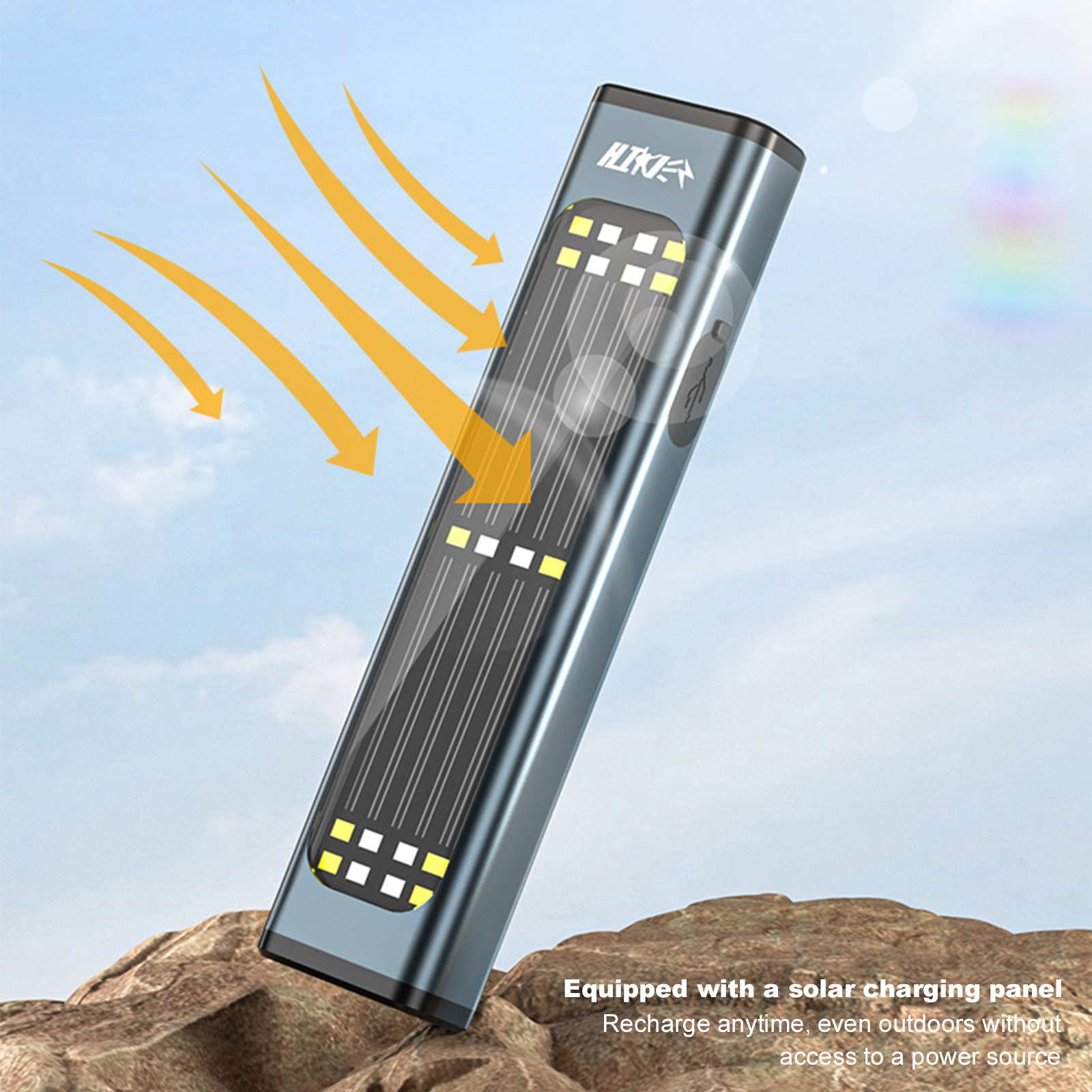 Flat EDC Flashlight Solar Rech - Edc Car Carry avaliação e preço