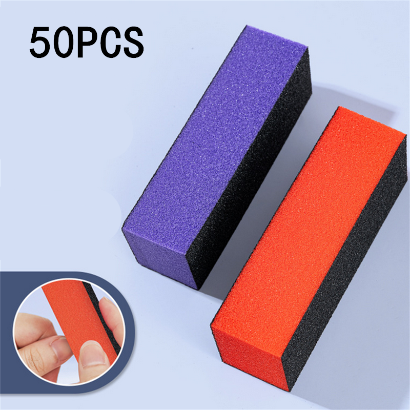 10/20/50pcs 3 Side Sponge Nail - Nail File Titanium avaliação e preço