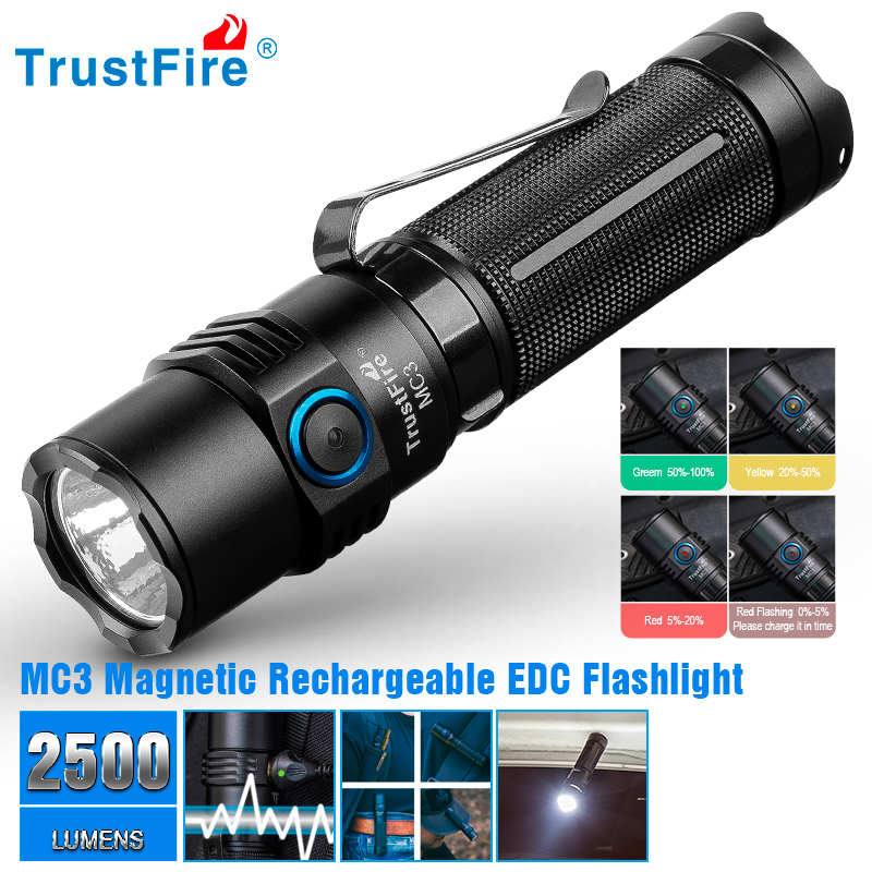 Trustfire Mc3 High Power Recha - Edc Car Carry avaliação e preço