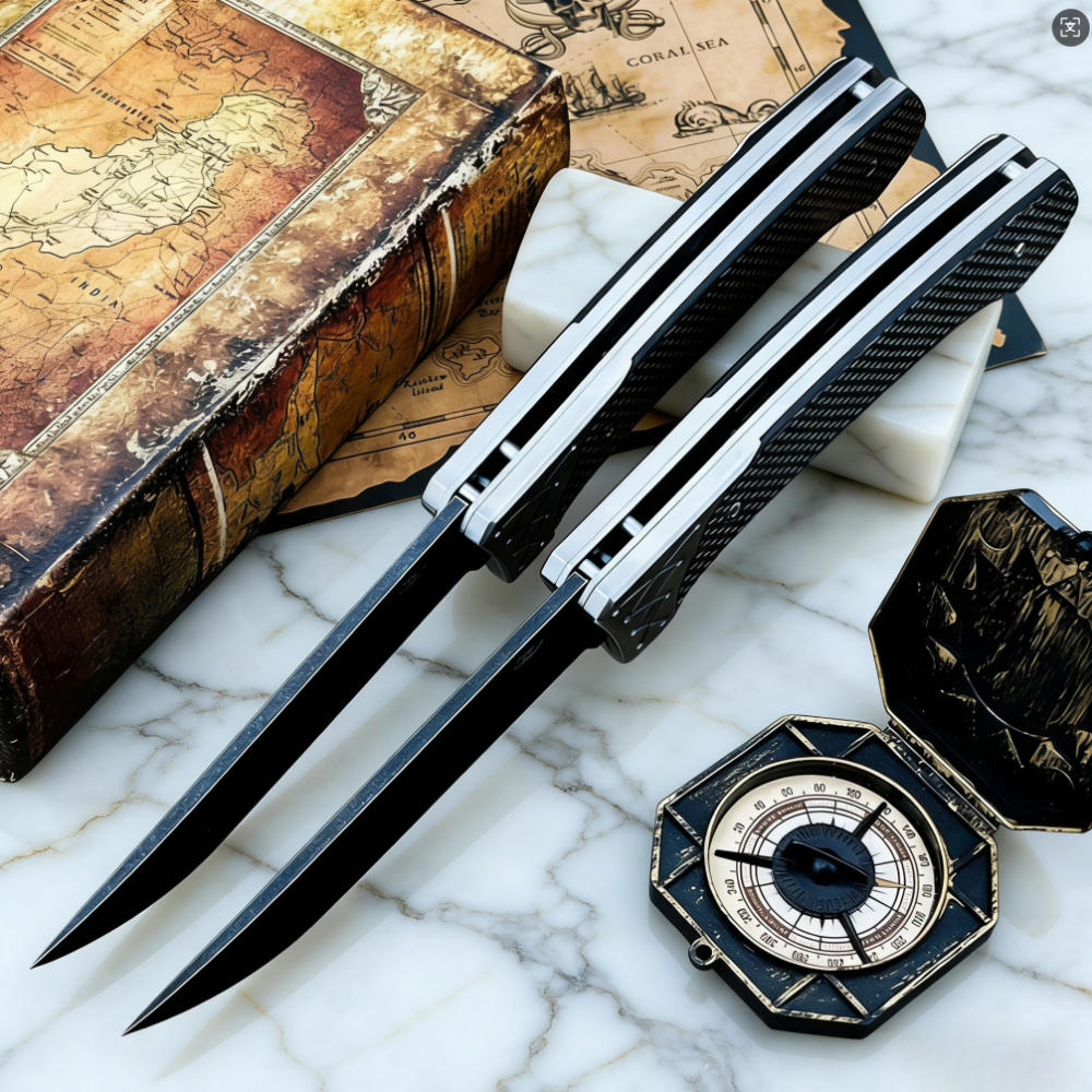 D2 Steel Folding Knife with Ca - Edc Every Day Carry おもちゃ avaliação e preço