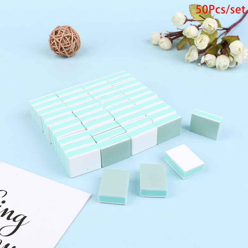 50 Pcs/lot Mini Nail Buffer Bl - Nail File Titanium avaliação e preço