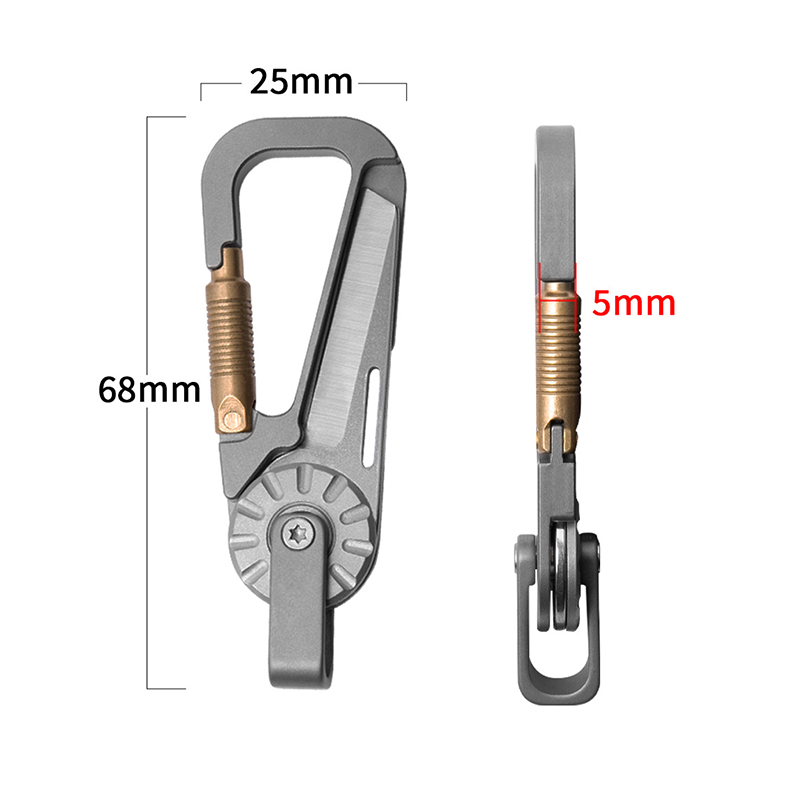 Titanium Alloy Car Keychain fo - Edc Car Carry avaliação e preço