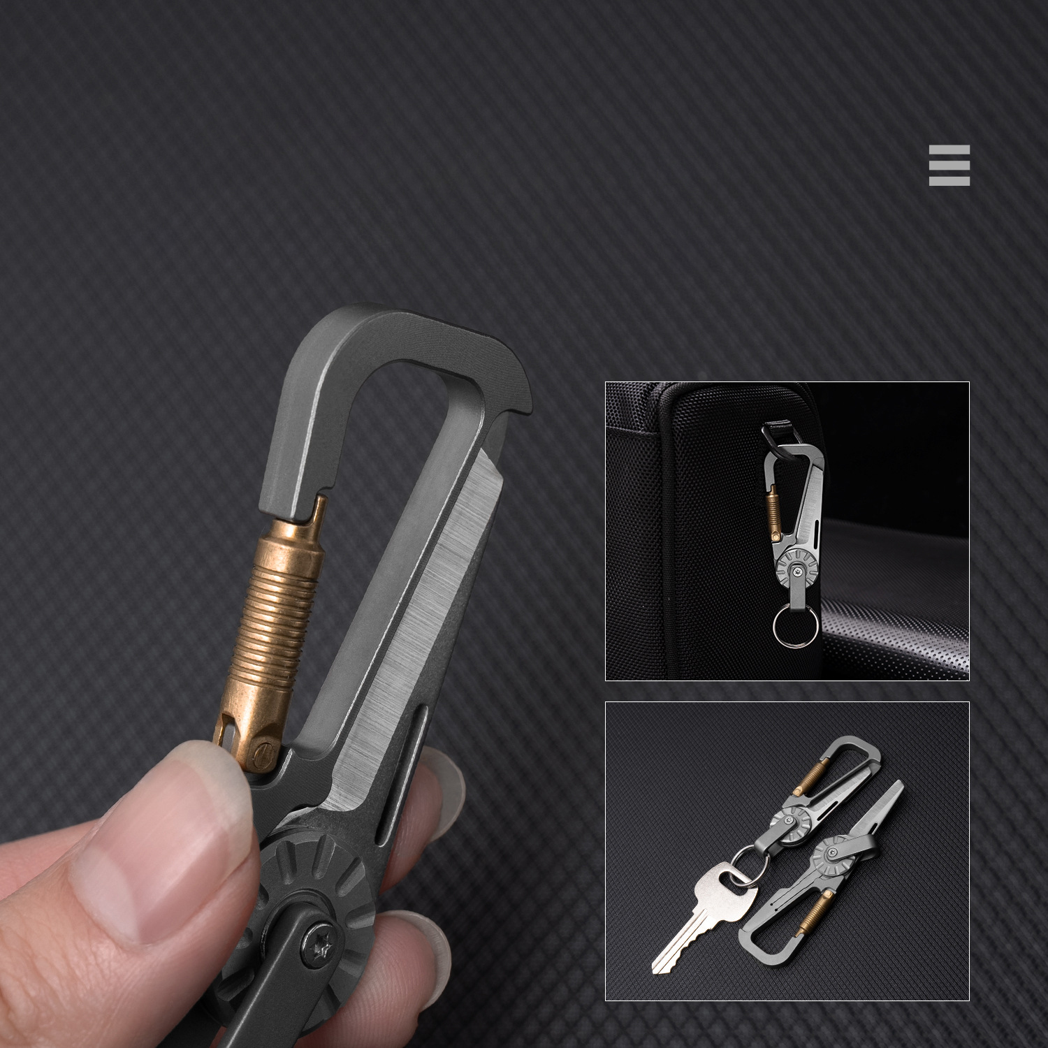 Titanium Alloy EDC Keychain Wi - Edc Car Carry avaliação e preço