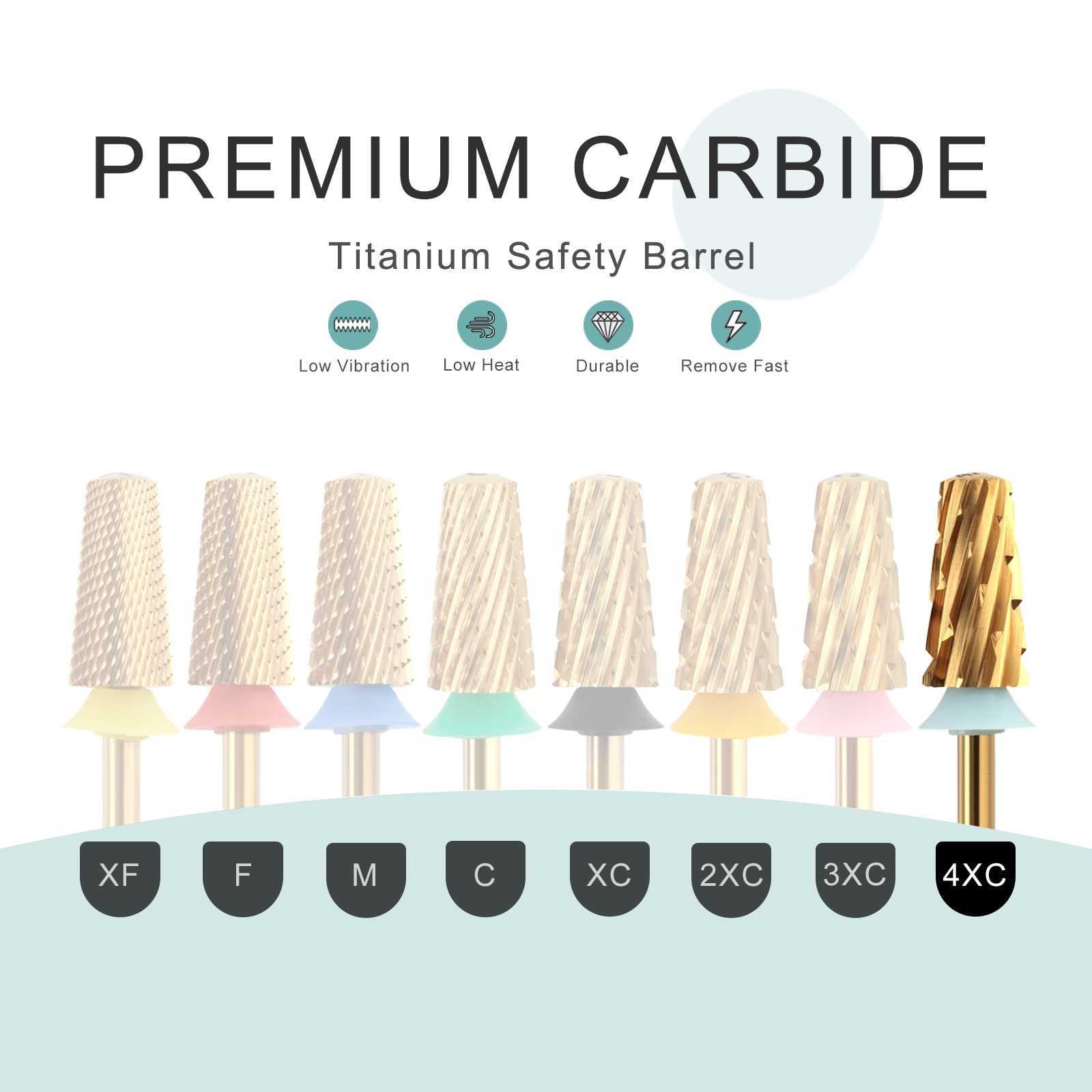 HYTOOS 4XC Titanium Tapered Na - Nail File Titanium avaliação e preço
