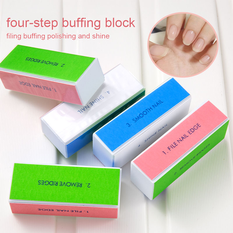 5/10pcs Nail Buffer Block 4 St - Nail File Titanium avaliação e preço