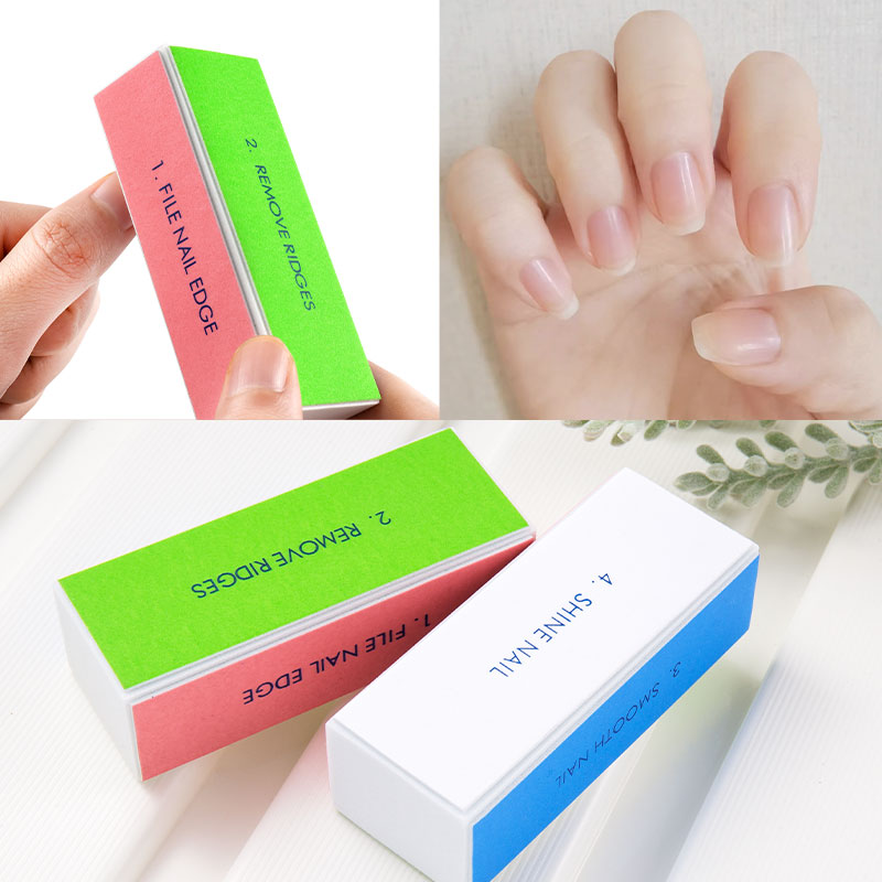 5/10pcs Nail Buffer Block 4 St - Nail File Titanium avaliação e preço