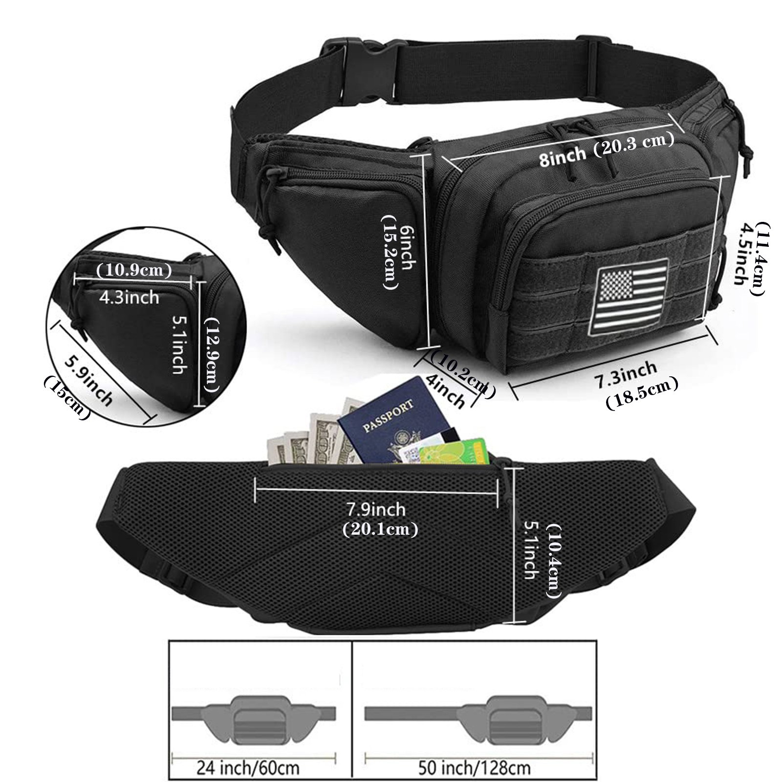 Tactical Fanny Pack Gun Holste - Edc Carry For Men avaliação e preço