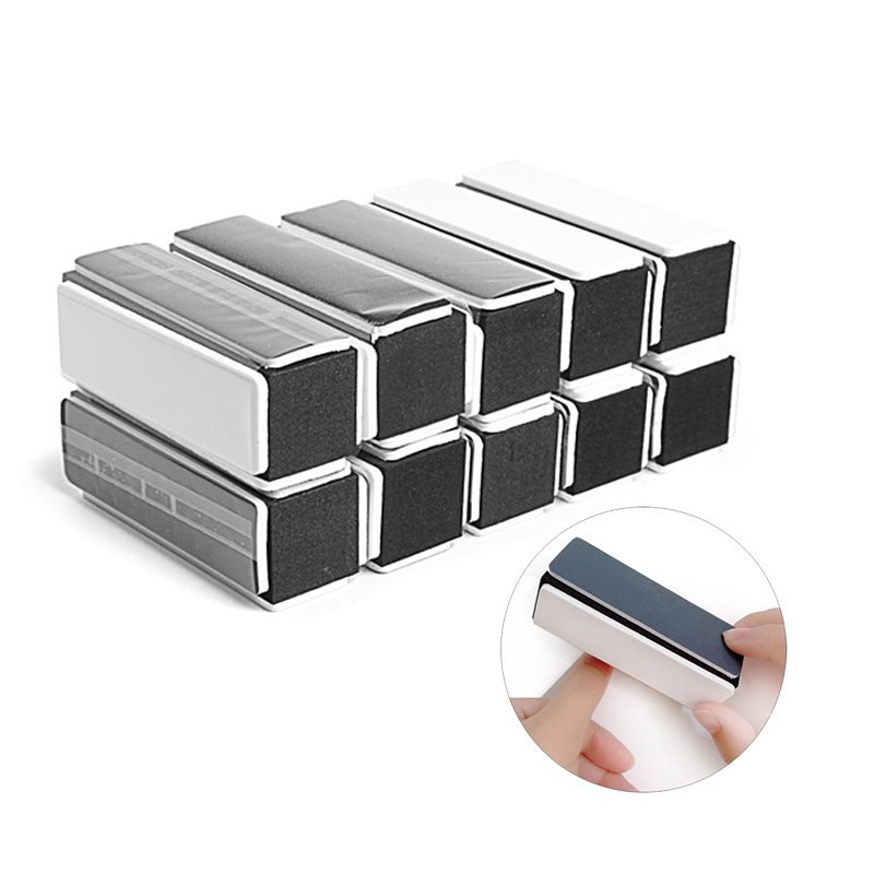 2/4/10pcs/Lot Sanding Block Na - Nail File Titanium avaliação e preço
