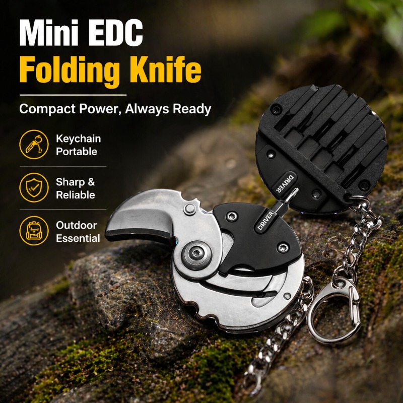 Coin Pocket Outdoor Folding Kn - Edc Carry Coins avaliação e preço